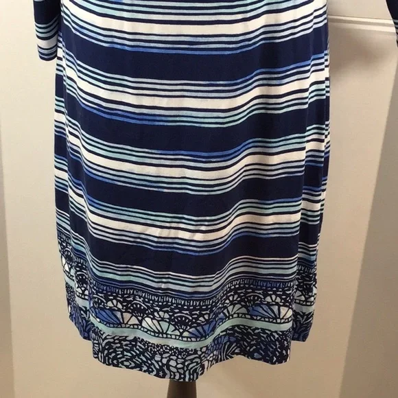 Lilly Pulitzer blue stripe knit shift dress M - Picture 4 of 10